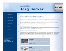 Tablet Screenshot of metallbau-joerg-becker.de